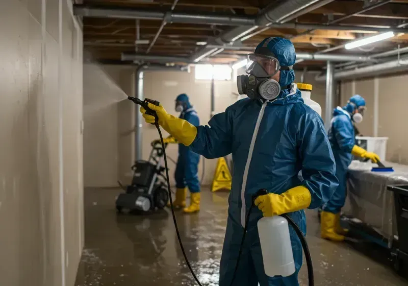 Basement Sanitization and Antimicrobial Treatment process in Bound Brook, NJ