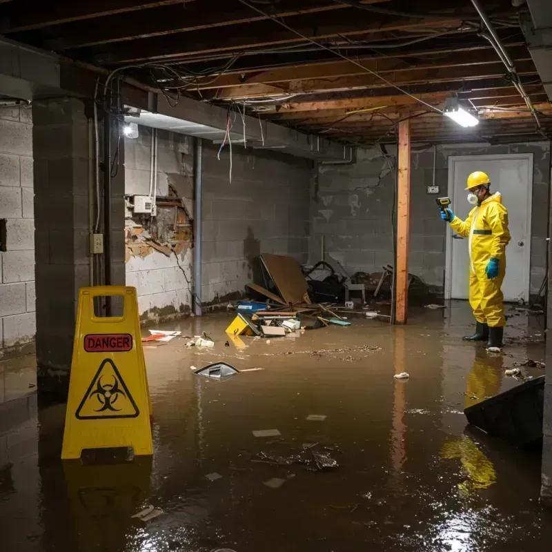 Flooded Basement Electrical Hazard in Bound Brook, NJ Property